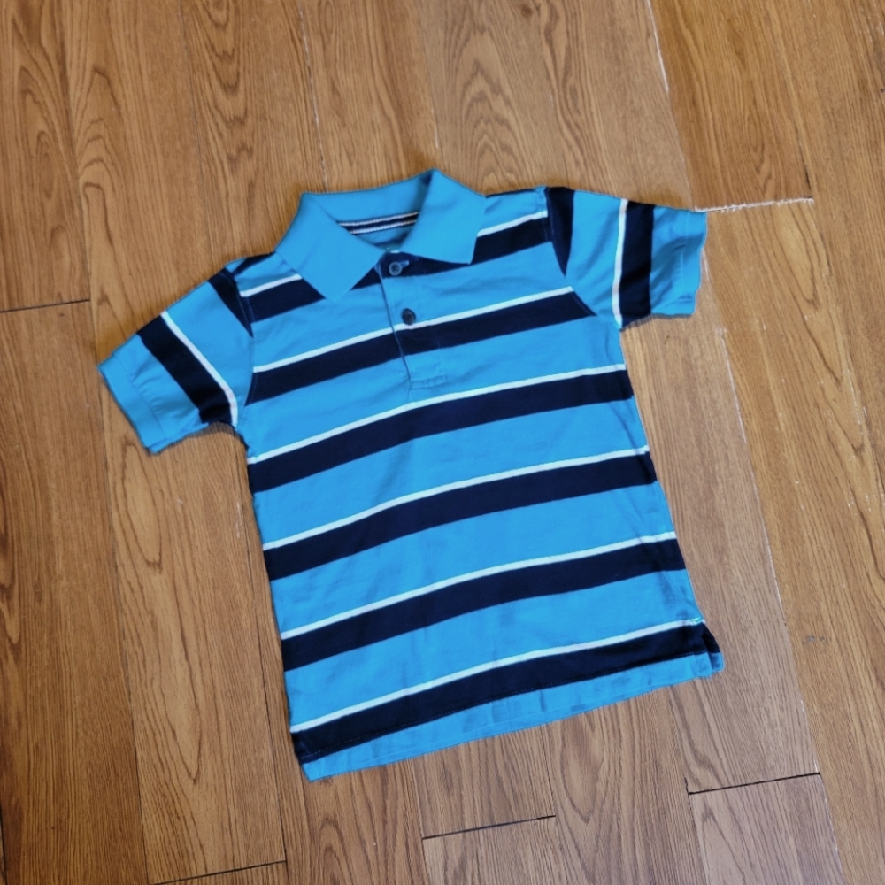 Children's Place Blue Polo Shirt Boys 3T Short Sleeves